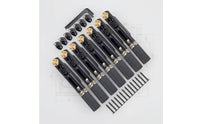6 Pieces Stringless Guitar Bridge Adjustable Split Bridge Saddle Easy Install Musical Equipment for Custom Build