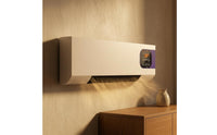 2000W Wall-Mounted Electric Heater White Electric Wall Heater Black Grille Home Heating Rectangular