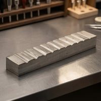 Jewelry Forming Mold Block Hardened Steel Metal Forming Block with Grooves Tool Machined Heavy-Duty for Jewelers, Metalworking
