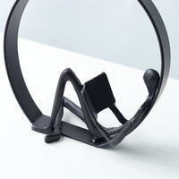 Reading Figure Sculpture Minimalist Metal Desk Ornament Modern Style Circular Hoop Sculpture