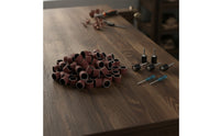 Sanding Drum Kit Rough Rotary Sanding Drum Set Cylindrical Hardware for Woodworkers, Hobbyists, Rust Removal