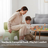 Thickened Design children's supportrest Stool Easy to easy-clean portable Task Seat Multi-Functional Low Chair Lightweight for young children, Students, Living Room, Kindergarten, Playroom, Bedroom