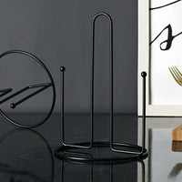 Dining Table and Kitchen Island Paper Towel Holder for Modern Freestanding Iron Roll for Home Cooks