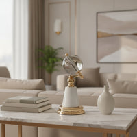 Crystal Ball Sophisticated Ornament Minimalist Sculpture for Office, Study