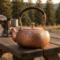 Artisanal Hammered Copper Kettle Classic Hammered Pot for Kitchen