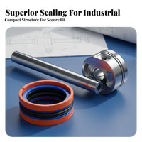 5 Pieces Hydraulic Cylinder Gasket Kit Oil Resistant KDAS Combination Gasket Machinery Component Leak-Resistant High Pressure