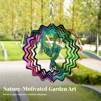3D Metal Wind Weather Resistant Dynamic Garden for Yard, Balcony