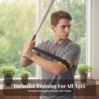 Hook-and-Loop Baseball Swing Band Portable Swing Training Strap Compact Sports Equipment Long-Lasting