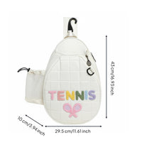Tennis Racket Bag Large Capacity Tennis Bag Multiple Pockets Convertible Crossbody Backpack for Travel
