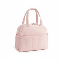 Puffer Lunch Bag Padded Quilted Lunch Bag Matte Finish