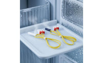 2 Pieces Yellow Insulated Leads Refrigerator Sensor Sensor Plastic Connector Fridge Sensor Sensor Locking Clip Cooling Part 45 Cm