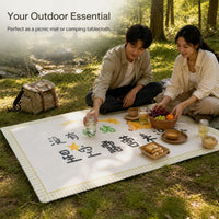 Outdoor Camping Picnic Tablecloth Waterproof Oil-Proof Sunscreen Foldable Table Mat