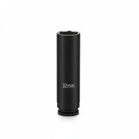 High Rotational Force 1 Inch Drive Deep Shock Socket Industrial Grade Steel Hexagonal Pneumatic Wrench Socket Heat Treated for Tire Changing