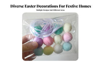 Pastel Colors Easter Pom-Pom Banner Lightweight Colorful Ball String Long-Lasting Felt Ball Banner Reusable for Children, Toddlers, Nursery, Classroom