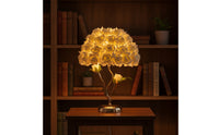 Flower Table Lamp Usb-Powered Table Lamp with Cloth Lampshade Decorative