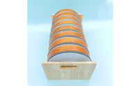 Drum with Holder Foldable Wooden Hand Drum Versatile Percussion Instrument for Beginners