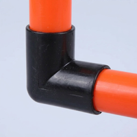 Training Hurdles for Football Agility, Foldable Speed for Gym Workout, Lightweight for Kids and Coaches, Orange