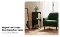 5-Tier Corner Shelf Space-Saving Design shelving unit adaptable Use Sturdy Construction for Living Room, Bedroom, Kitchen