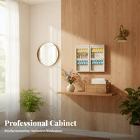 Wall-Mounted Key Cabinet Color-Coded Tags Wall-Mounted Key Organizer Space-Saving Design Lockable Container for Hotel Warehouse, School, Garage