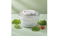 PressPress-Type Salad Drainer Clear Lid Manual Salad Drainer Button Controls Food Prep Gear