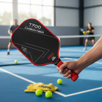 Professional Matte Carbon Pickleball Racket Long-Lasting 16mm Pickleball Paddle Lightweight Sports Gear Rotation Control for Competition, Training