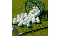 Golf Ball Picker Basket Easy to Carry Golf Practice Ball Basket opening Grid Design Training Gear for Driving Range