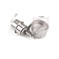 Inline Vacuum Exhaust Valve Kit Butterfly Flap Stainless Steel Exhaust Valve