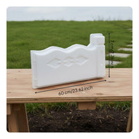 Flower Bed Border Form Reusable Lawn Border Form Easy Release Cement Border Form for Gardeners, Park, Yard, Walkway