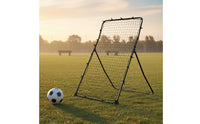 4 Pieces Multi-Sport Use Soccer Rebound Net Sturdy Steel Frame Adjustable Rebound Coach Stable Base Rebounder Net Easy Storage for Outdoor, Backyard