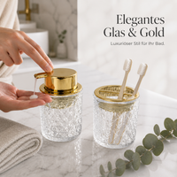 Glass Foaming Soap Dispenser Bottle with Pump for Kitchen and Bathroom