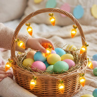 Easter Flexible Copper Wire Easter Themed Battery Operated for Families, Party Planners, Mantelpiece, Bedroom, Outdoor