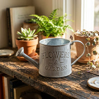 Plant Pots and Hanging Basket for Indoor Plants, Round Iron Planter with Distressed Finish for Wall Decor, Metal Hanging Chain for Outdoor Plants