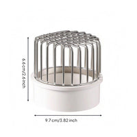 Debris Blocking Stainless Steel Drain Filter Cover Clog Resistant Cylindrical Wire Drain Wire Basket for Outdoor
