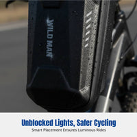Quick Release Foam Hard Handlebar Bag for All-Terrain Bike, Waterproof, Reflective, Multiple Sizes