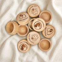 Wooden Baby Tooth Keepsake Box with Engraving Option