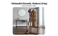 sturdy Wood Construction complimentarystanding Coat Rack Space-Saving Wooden Tree Coat Rack Narrow silhouette Garment Holder Minimalist Design for Apartment Dwellers, Homeowners, Bedroom, Entryway, Hallway, Living Room
