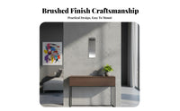 Brushed Finish Push Pull Door Plate Rustproof Push Pull Door Handle Set Rust-Proof Entryway Hardware Etched Lettering for Property Managers, Business Owners, Contractors, Office Doors, Public Buildings, Storefronts, Restaurants