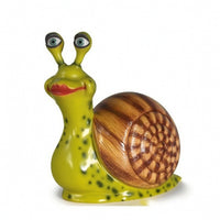 Resin Snail Figurine Wood-Grain Style Snail Figurine Collectible Compact for Gardeners, Garden, Patio