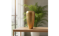 Aluminum Vase Handcrafted Hammered Vase Minimalist Vessel for Dining Table, Entryway