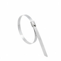 5 Pieces Oxidation Resistant Stainless Steel Cable Tie Marine Grade Self-Locking Cable Tie Outdoor Long-Lasting Fastening Hardware