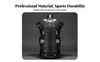 Hard Shell Chest Back Protector Vest Soft Soft Inner Lining Motorcycle Protective Vest Elastic Side Straps Motorcycle Chest Protector Close Fit for Outdoor Use