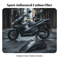 Custom Look Motorcycle Rear Mudguard Easy Installation Rear Wheel Mudguard Long-Lasting Carbon Fiber Pattern Mudguard Shock Resistant