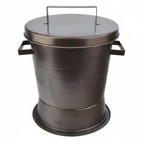 Briquettes Quencher Bucket Heat-Resistant Metal Briquettes Smothering Within spaceSaving Design Ash Seal Bucket for BBQ Shop Owners