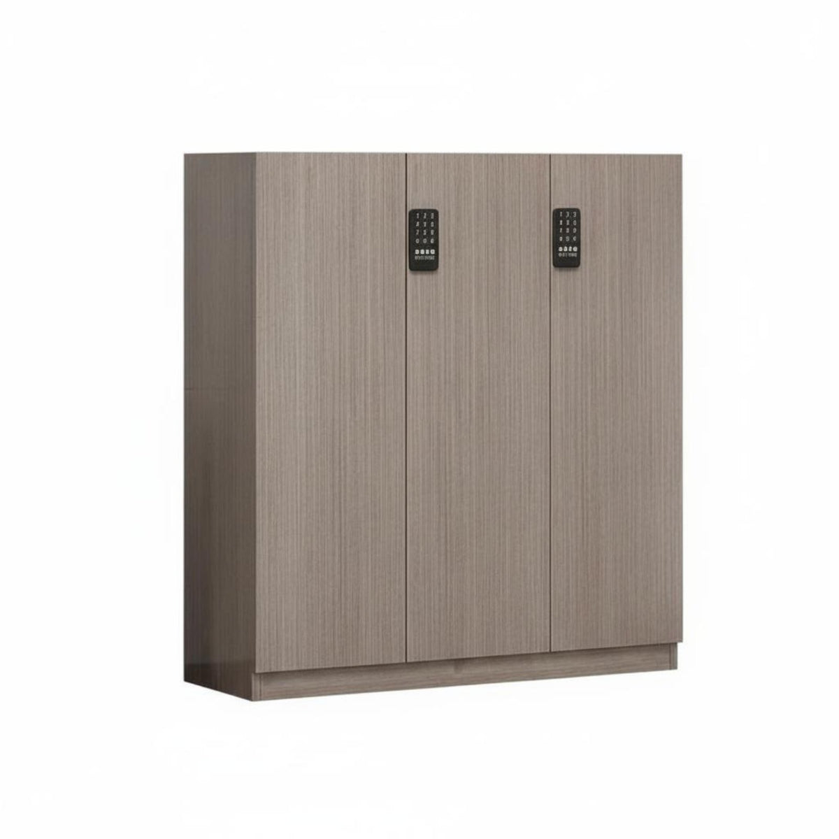 Shoe Cabinet Entryway Shoe Storage Freestanding Shoe Organizer Large Capacity Shoe Rack with Digital Lock Sturdy Wood Modern Design Suitable for Shared Hallways Apartments Home Use