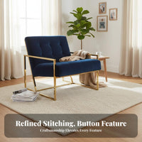 Nordic Design Upholstered Single Sofa Modern Minimalist Oversized Comfy Armchair Leisure design Accent Chair Comfortable for Interior Designers, Apartment Dwellers, Living Room, Hotel Lobby, Coffee Shop, Reception Area