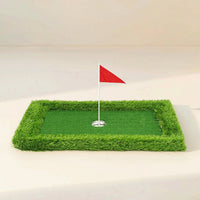 Foam-Backed Putting Mat Turf-Like Golf Practice Mat Artificial Putting Green Premium for Golfers, Home, Backyard