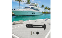 Boat T-Handle Pull LatchHandle Pull Latch Adjustable Mounting Flexible T-Handle Draw Latch for Yacht