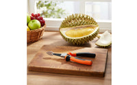 Labor Saving Durian Opener Easy to Use Durian Shell Opener Strong Grip Handle Coil-Assisted Loaded for Elderly, Kids, Commercial, Fruit Shop, Restaurant