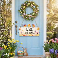 Door Frame Bunny Ornament Sturdy Wood Wooden Bunny Decoration Easy Installation Easter Bunny Door Frame Sitter for Homeowners, Living Room, Bedroom