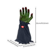 Spectral Hand Decoration Operated Moving Hand with Textile Foundation Spooky Animatronic Prop for Tabletop Displays, Halloween Parties